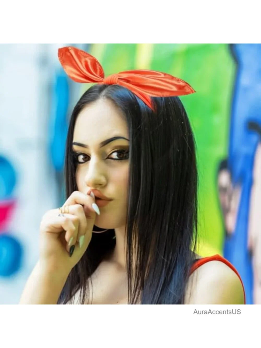 Chiffon Square Silk Neck Scarf Retro Ribbon Handkerchief for Women Cosplay